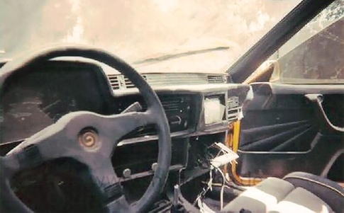 Hussein's M635CSI Gemballa wide body as found in Iraq