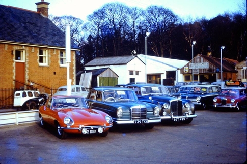 Used Car Sales Lot in the 60's