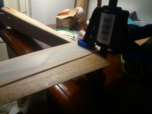 Flying Feather Stabilizer covered and mounted