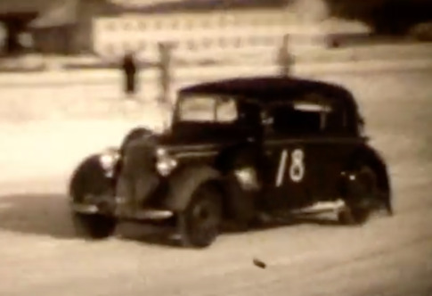 Pre ww2 Mercedes Cabrio Ice Racing