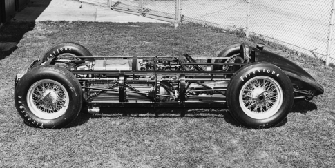 Cummings Diesel Indy Car without its skin.