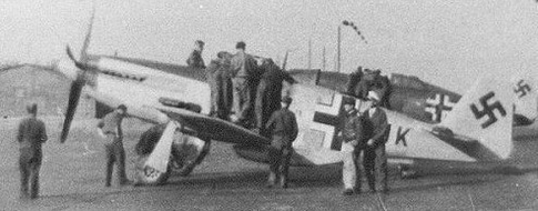 Luftwaffe P51 P47 captured and evaluated by Luftwaffe.