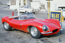 Red Jaguar XKSS In California 50s
