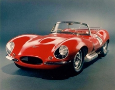  red Jaguar XKSS club racer