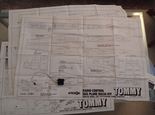 Pilot Tommy sailplane fuselage plan