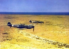pair of BF 109E Messerschmitt North Africa