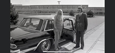 Simon Spies with his Mercedes Benz 600