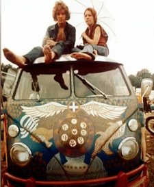 "Light" the Woodstock VW hippie bus