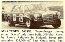 Mb 300sel Waxenberger