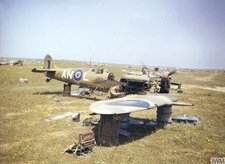 Spitfire MkV cannibalised for parts