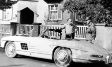 Elvis and Mercedes 300SL roadster