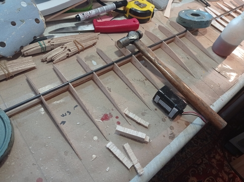 Scratch build sailplane wing