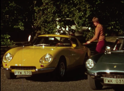 Yellow Ferrari 275 GTB Sweden