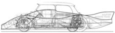Porsche 917 size comparison to Mini