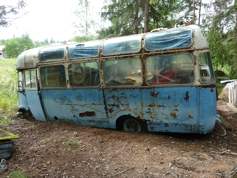 Mercedes o319Bus in the Woods